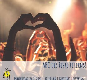 Juleica-Fortbildung "ABC des Feste feierns!" Juleica-Fortbildung "ABC des Feste feierns!"